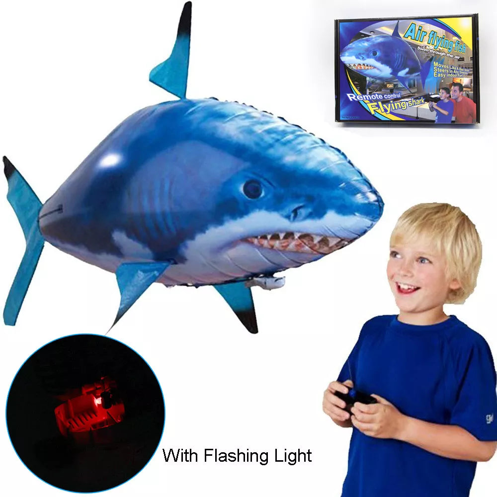 Inflatable Shark & Clown Fish RC Air Swimmers: Indoor Fun & Great Gift for Kids  petlums.com   