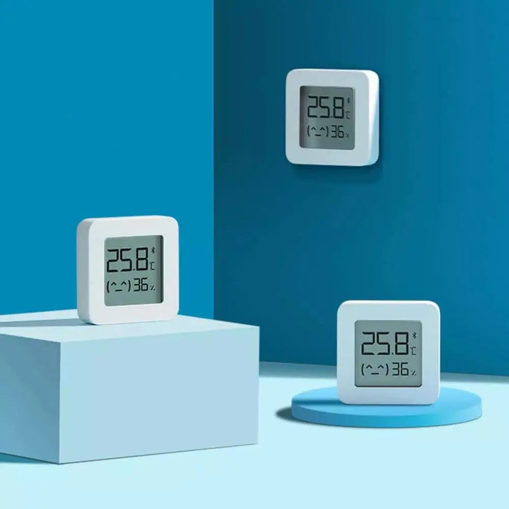 Xiaomi Smart LCD Thermometer Bluetooth Sensor Mijia App: High-Resolution Display, Precision Sensors, Smart Functionality  petlums.com   