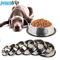 Stainless Steel Dog Bowl: Hygienic Feeder for Dogs and Cats