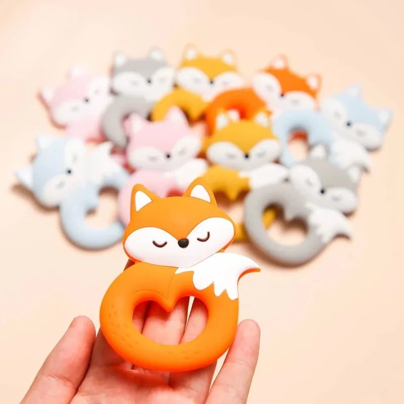 Silicone Rodent Cartoon Animals Teething Toys for Baby Teethers  petlums.com   