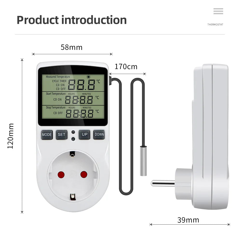 Timer Socket Digital Thermostat: Ultimate Temperature Control Solution  petlums.com   
