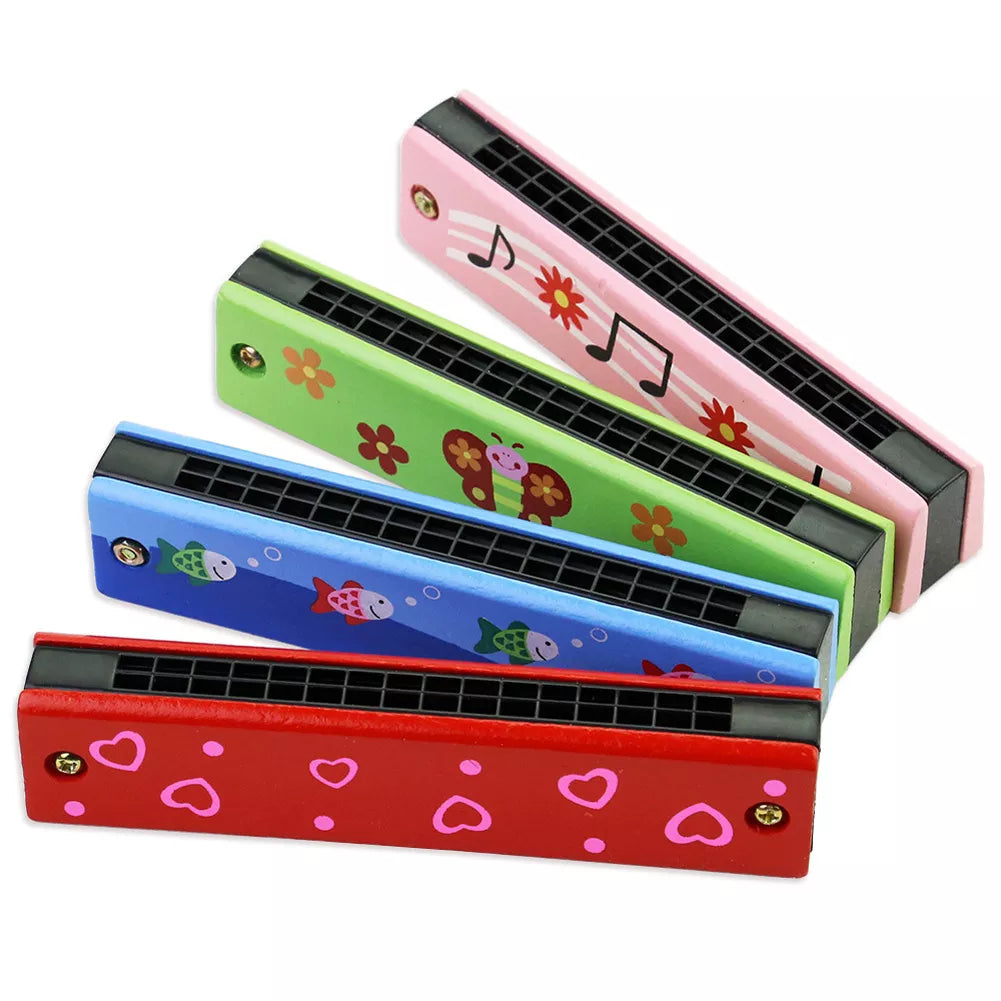 Cute Cartoon Harmonica: Educational Montessori Kids Wind Instrument Gift  petlums.com   