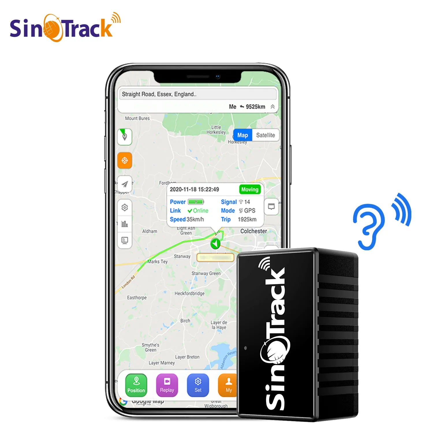 Mini GPS Tracker: Compact Device with Voice Monitor & Free Online Tracking APP  petlums.com   
