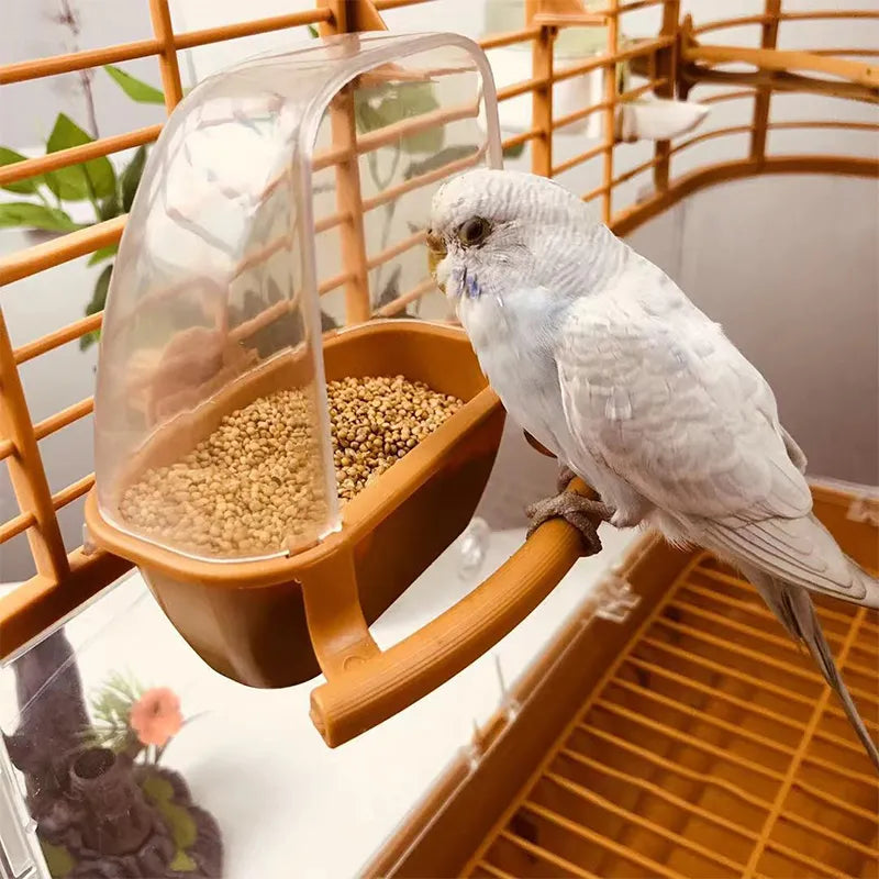 Bird Feeder for Parrots: Hangable Water Bowl & Food Container  petlums.com   