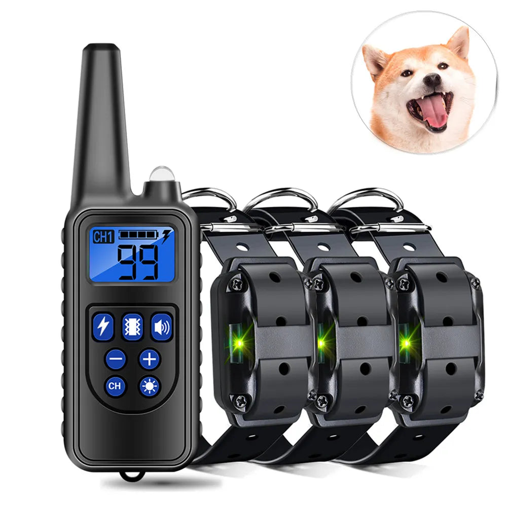 Dog Training Collar with Remote Control for Bark Control & Behavior Correction  petlums.com   