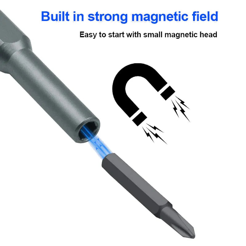 Precision Magnetic Screwdriver Set for Electronics: Versatile Kit with Various Bits  petlums.com   