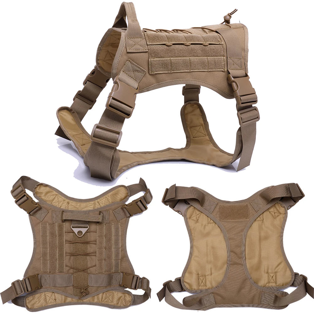 Tactical Dog Harness with Leash Set for Dogs: Premium Training & Walking Gear  petlums.com   