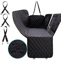 Pet Transport Hammock Cat Dog Car Seat Cover: Waterproof Backseat Protector & Front Seat Cover