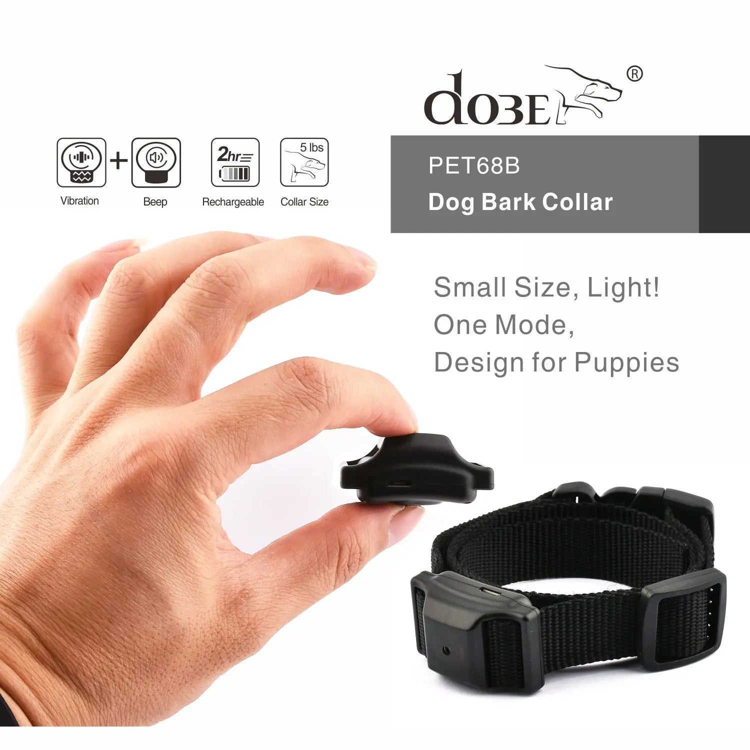 Dog Bark Control Collar: Humane Training Solution with Adjustable Sensitivity Levels  petlums.com   
