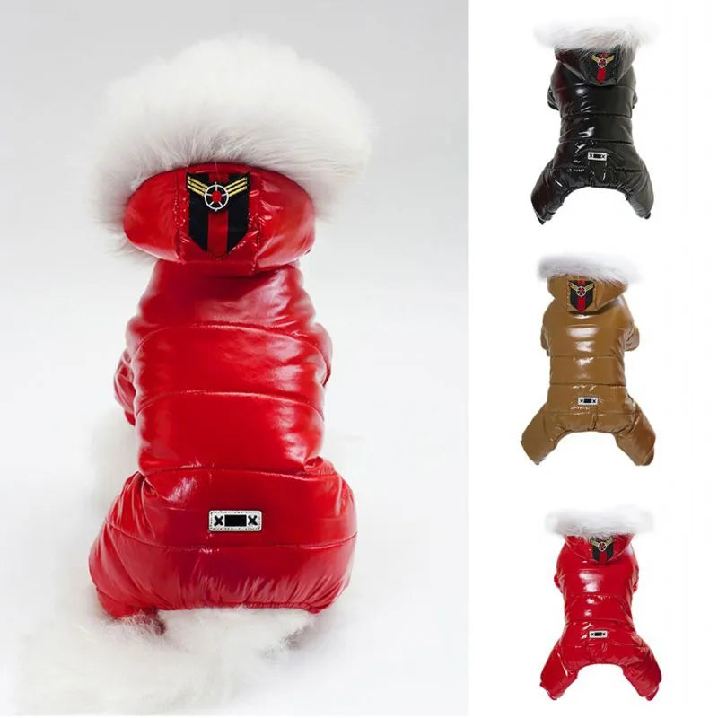 Winter Dog Down Coat: Waterproof Warm Jumpsuit for Small Chihuahua  petlums.com   