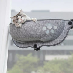 Cat Window Hammock: Strong Suction Cups Hanging Bed for Kitty Sleep & Sunbathe