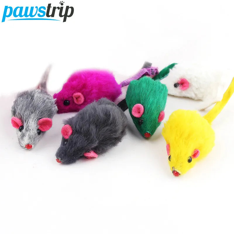 Rabbit Fur Feather Rainbow Ball Cat Toy: Interactive Stimulating Entertaining Playful Quality Fun  petlums.com   