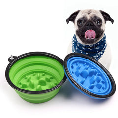 Travel Foldable Dog Bowl: Convenient Pet Feeder for On-the-Go Owners