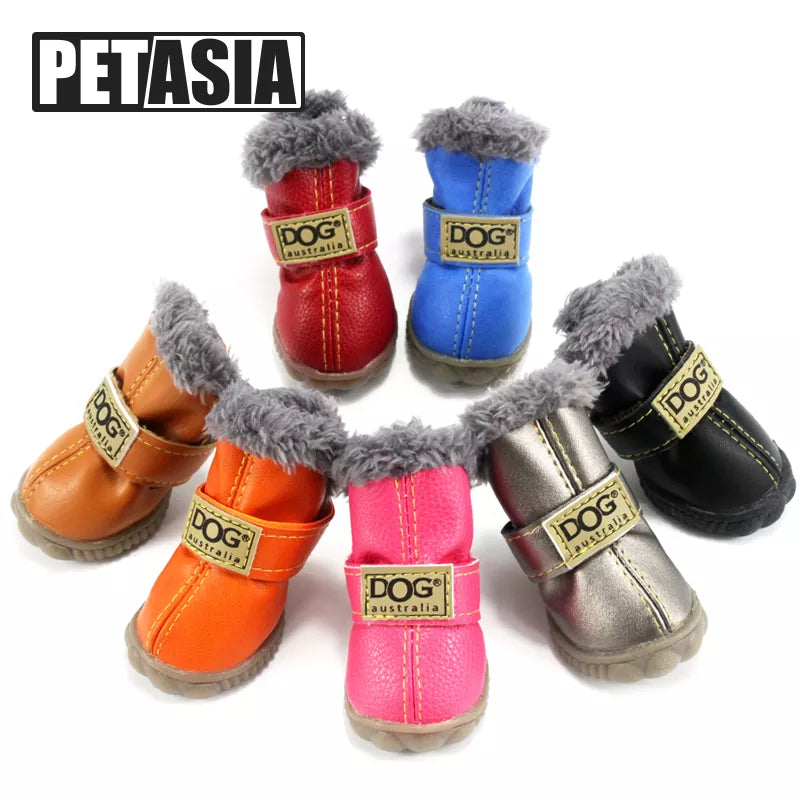 Winter Pet Dog Shoes: Stylish Waterproof Boots for Small Dogs  petlums.com   