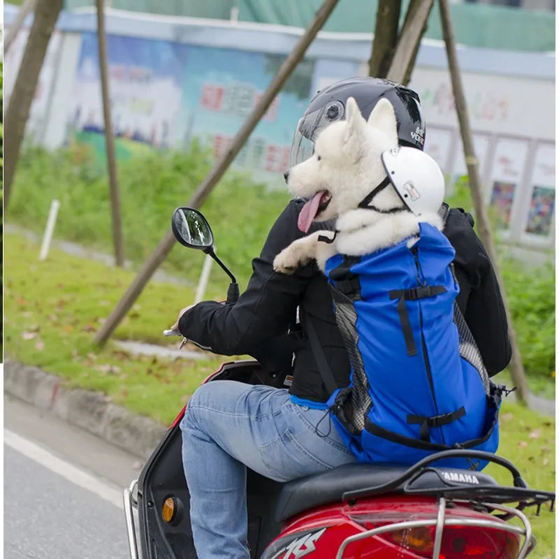 Pet Dog Carrier Backpack: Outdoor Ventilation Breathable Sport Bag  petlums.com   