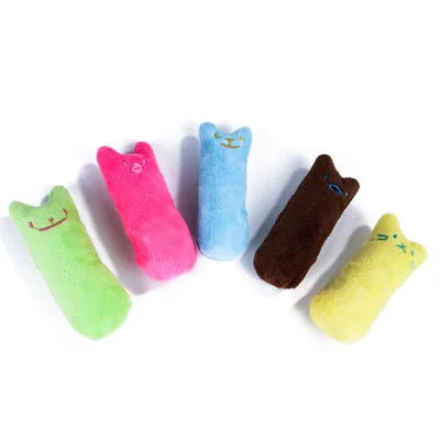 Teeth Grinding Catnip Toys Funny Interactive Plush Cat Toy Pet Kitten Chewing Vocal Toy Claws Thumb Bite Cat mint For Cats  My Store   