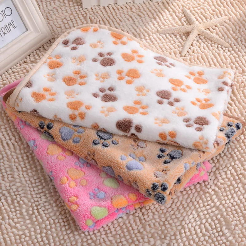 Warm Pet Bed Mat Cat Dog Fleece Blanket Small Medium Large Puppy Supplies  petlums.com   