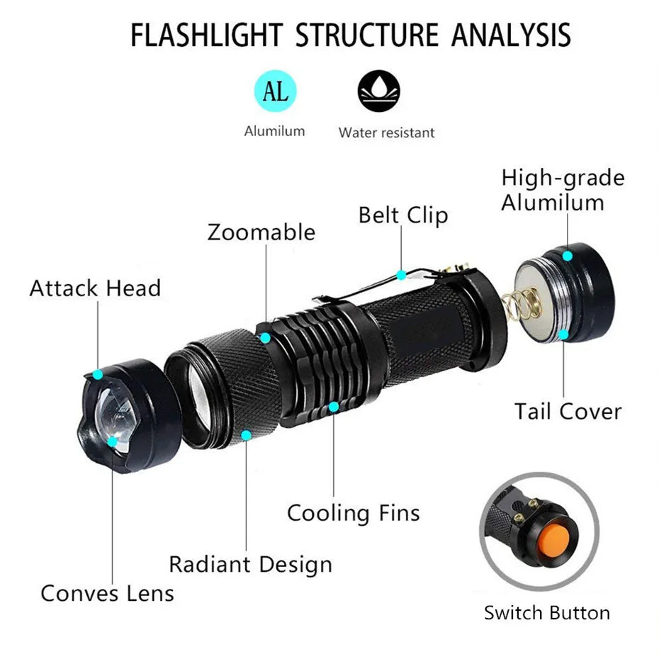 Mini UV Black Light Flashlight: Compact, Powerful, Multi-functional.  petlums.com   