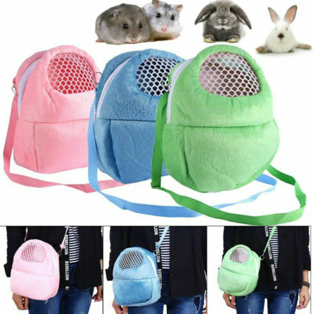 Small Animal Travel Carrier: Cotton Blend Breathable Mesh Bag  petlums.com   