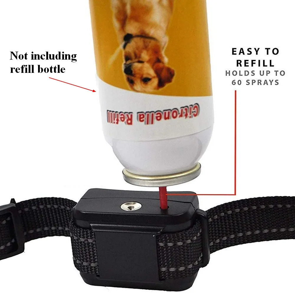 Dog Spray Training Collar - Rechargeable & Waterproof Bark Control  petlums.com   