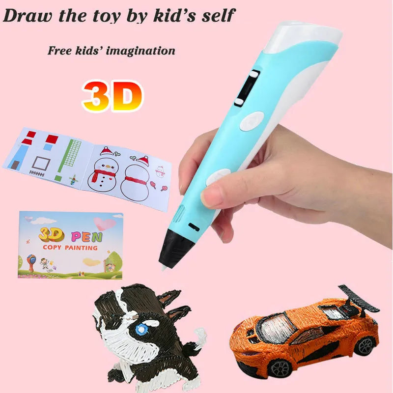 3D Pen for Kids: Creative Drawing Printing Toy for Christmas Birthday Gift  petlums.com   