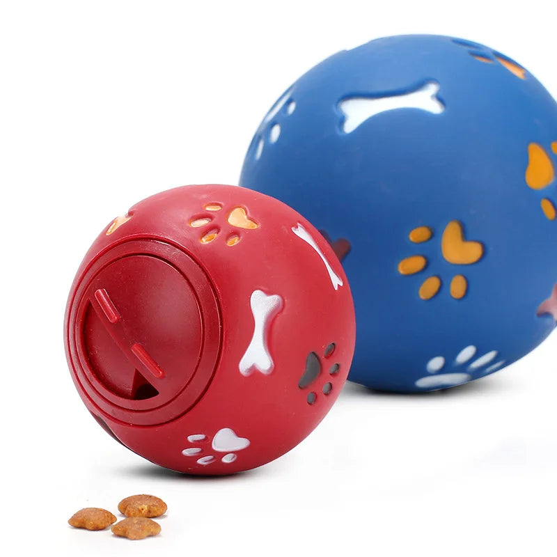 Pet Toys Ball Dog Food Treat Feeder - Interactive Training Aid  petlums.com Random color 7.5cm 