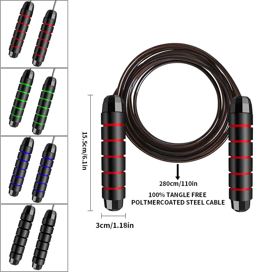 Rapid Speed Steel Wire Jump Rope for Intense Fitness Workouts  petlums.com   