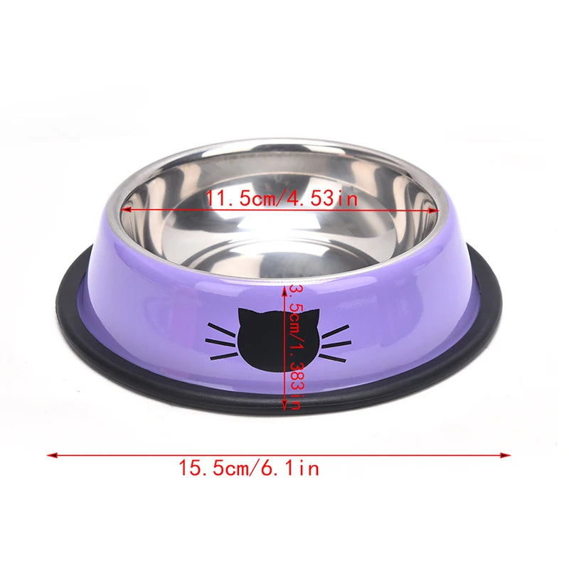 Thick Non-Slip Stainless Steel Pet Bowl: Ultimate Dining Solution  petlums.com   