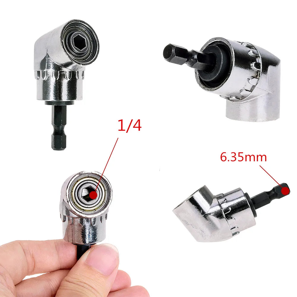 105 Degree Right Angle Drill Adapter Flexible Shaft Extension Bit - Ultimate Tool Extension for Power Drills  petlums.com   