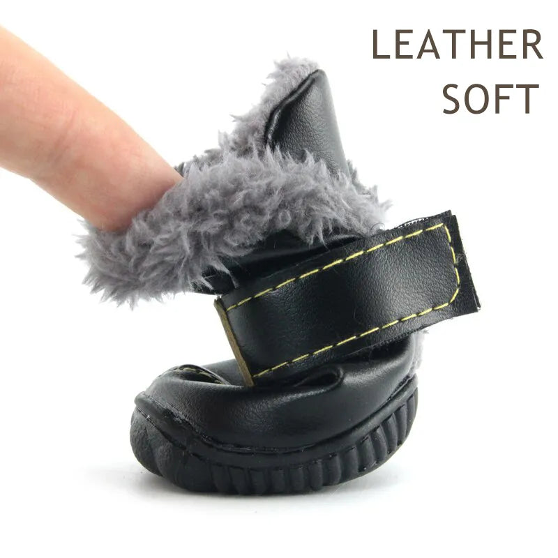 Winter Pet Dog Shoes: Stylish Waterproof Boots for Small Dogs  petlums.com   