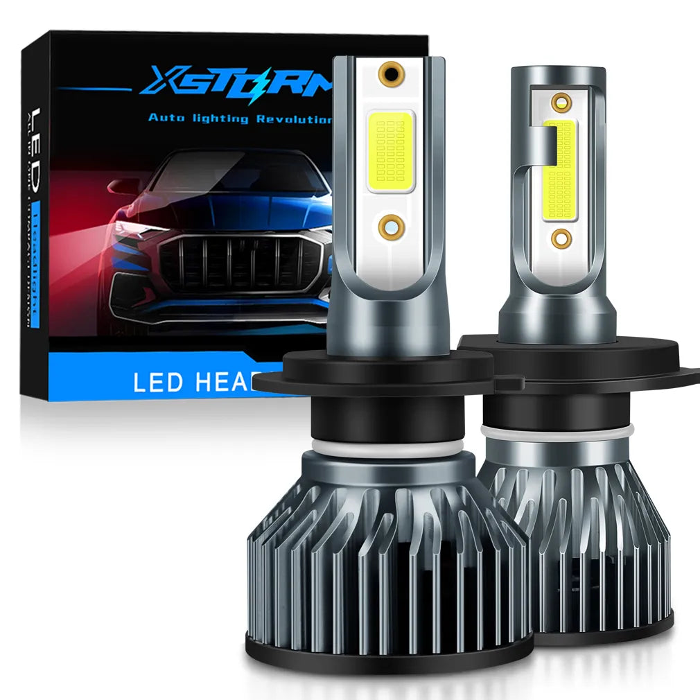 XSTORM Car Headlight LED Bulb: Super Bright Upgrade, Easy Installation, Waterproof Design  petlums.com H1  