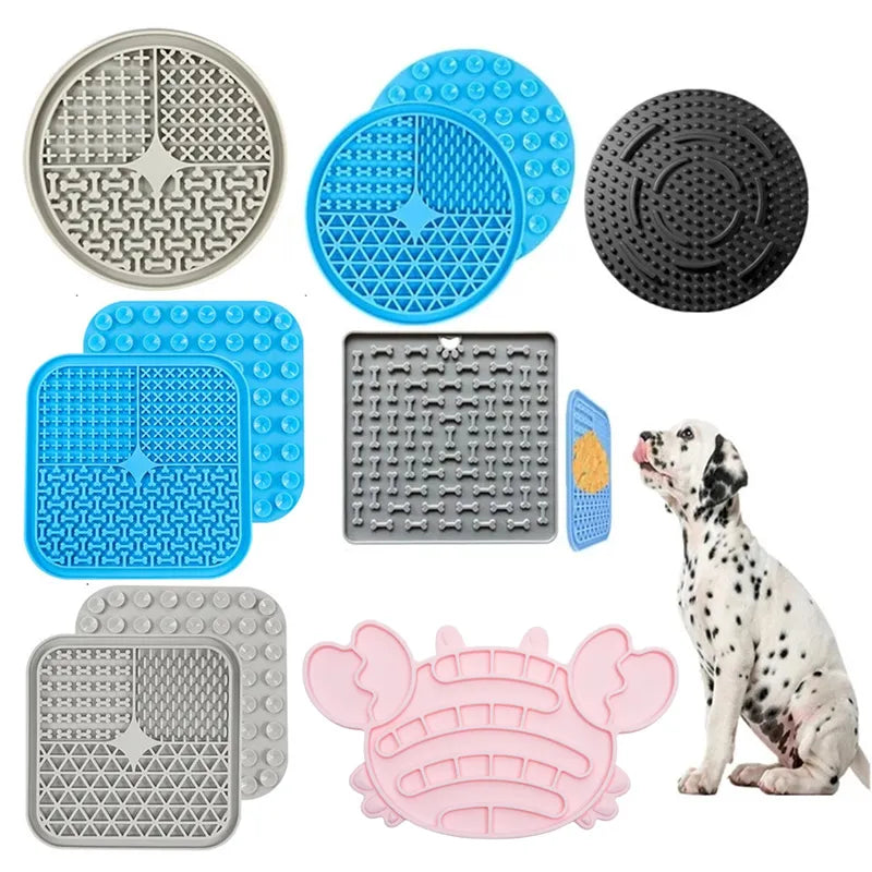 Slow Feeder Lick Pad for Dogs and Cats: Shower Distraction Silicone Tray  petlums.com   