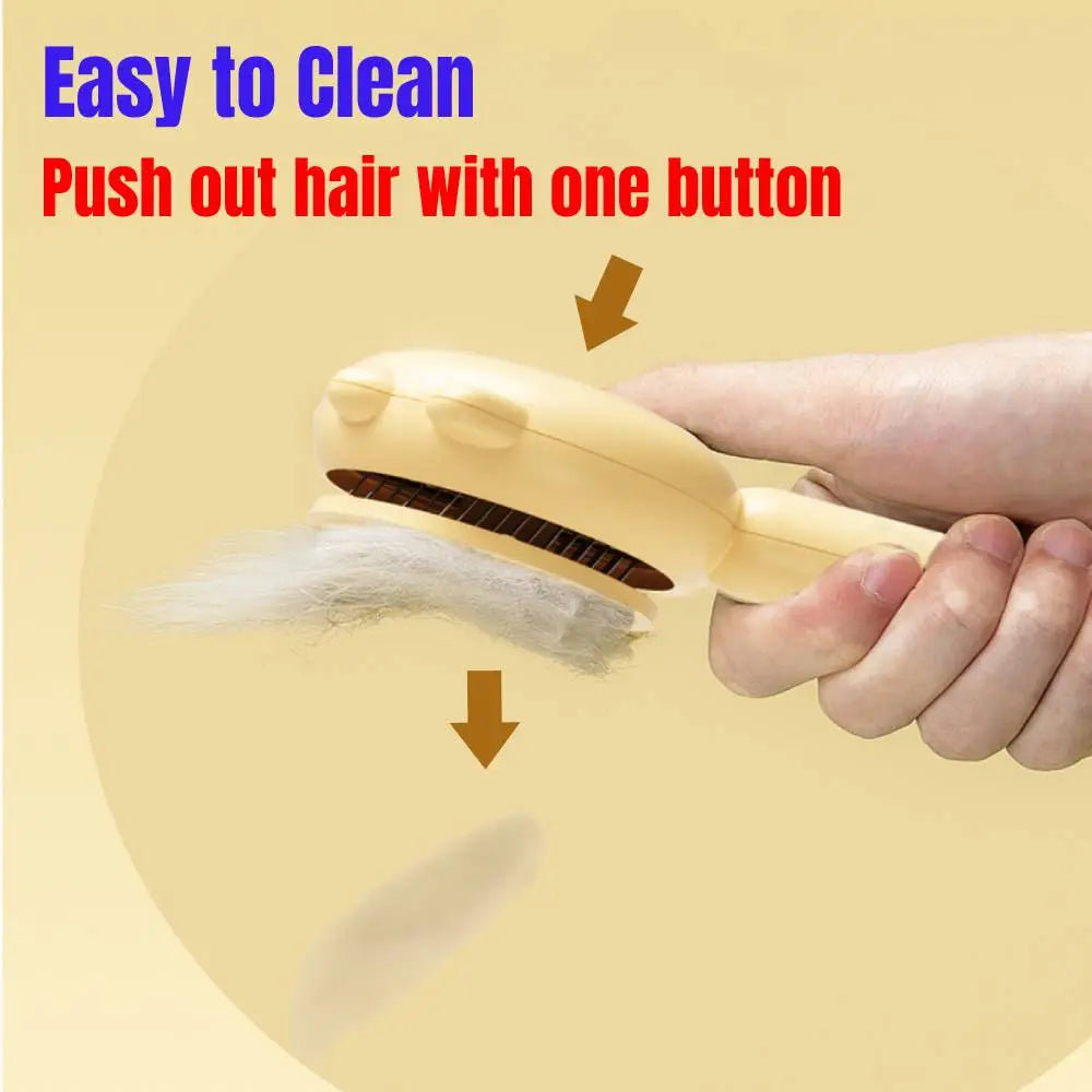 Cat Claw Shape Grooming Brush: Professional Massage Remover for Pet Hair  petlums.com   