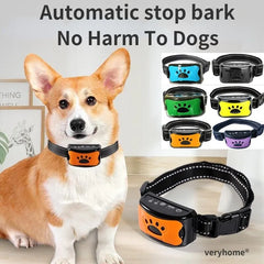 Ultrasonic Anti Barking Dog Training Collar - Effective & Rechargeable