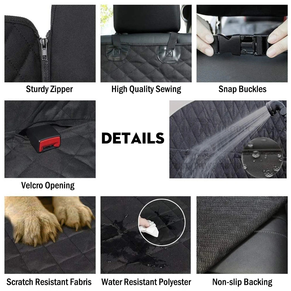 Dog Pet Carrier Hammock Seat Cover: Safety Protector Mat for Travel  petlums.com   