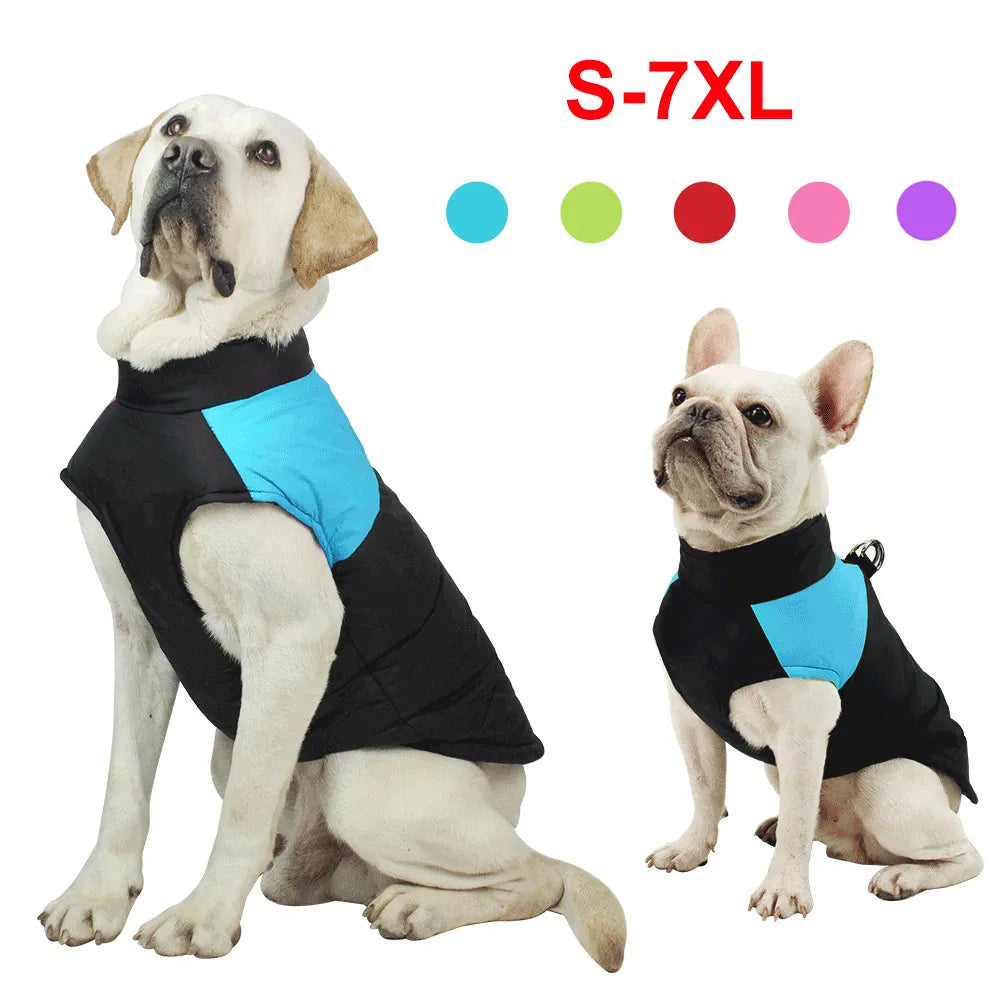 Winter Waterproof Dog Vest Jacket: Windproof, Warm, Stylish Coat  petlums.com   