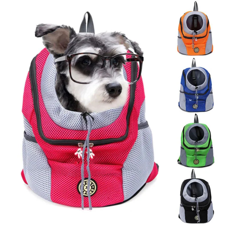 Pet Dog Carrier Backpack: Durable Breathable Front Bag & Mesh Carrier  petlums.com   