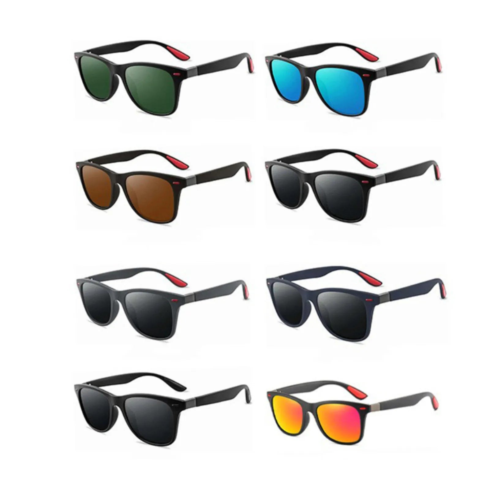 Square Polarized Sunglasses Men Women UV400 Anti-glare Goggle Fishing Cycling  petlums.com   