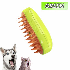 3-in-1 Cat Steam Brush for Shedding Reduction & Stress-Free Grooming