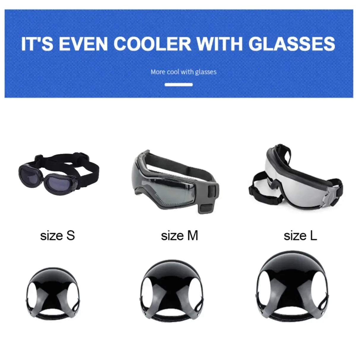 Dog Sunglasses and Helmet Set for Stylish Pet Safety  petlums.com   