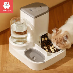 Kimpets Cat Feeder Water Dispenser Dry Wet Food Container - Pet Supplies.