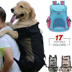 Breathable Pet Carrier Bag for Outdoor Adventures: Stylish & Safe Bag for Cats and French Bulldogs