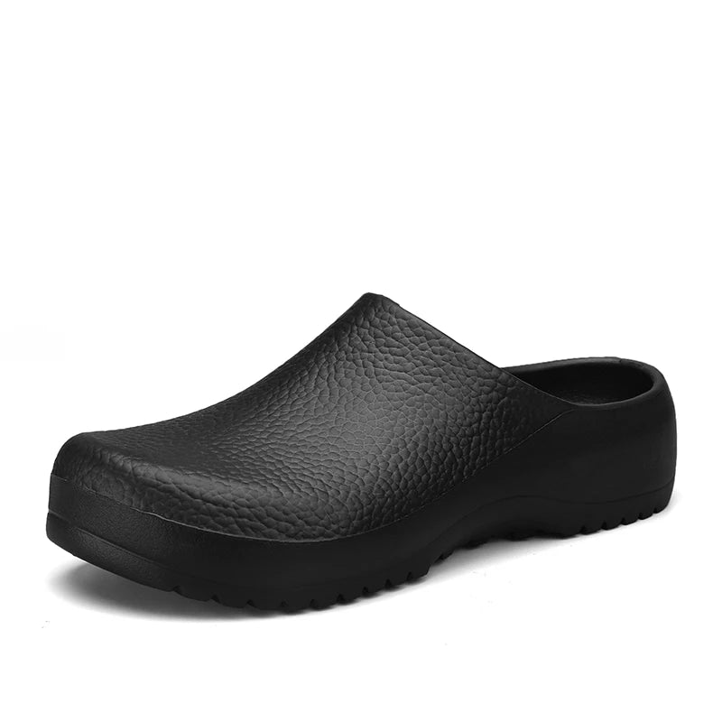 Men's Waterproof Garden Clog Slippers Outdoor Chef Sandal Fishing Shoes  petlums.com Black 36-37 