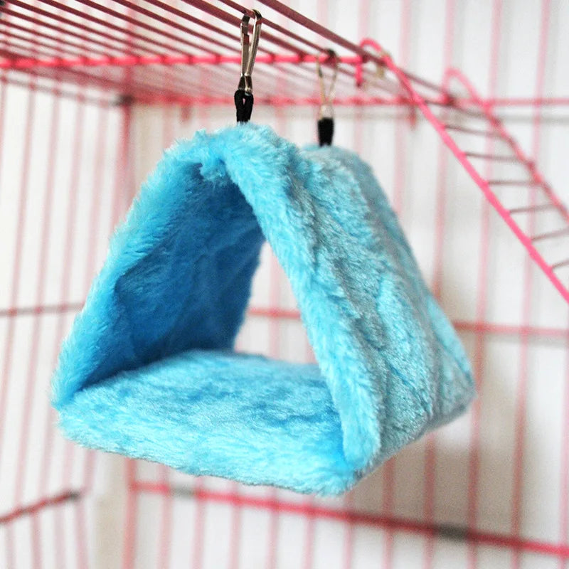 Cozy Bird Nest Hammock: Plush Winter Bed for Parrots & Budgies  petlums.com   
