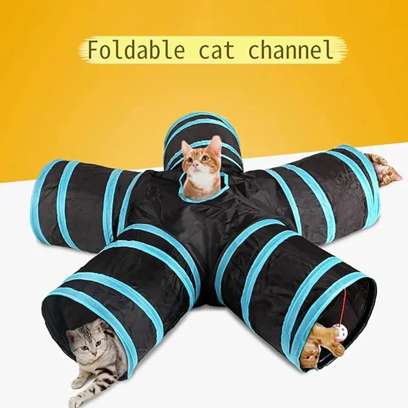 Cat Tunnel Toy: Interactive Foldable Play Tunnel for Cats and Small Pets  petlums.com   