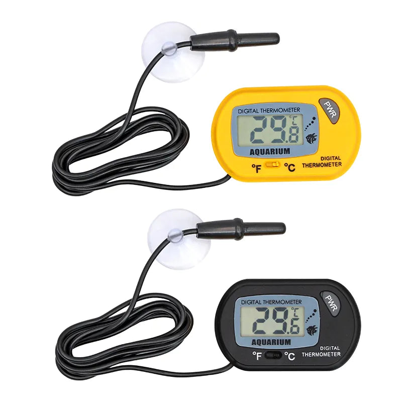LCD Digital Aquarium Thermometer: High Accuracy, Waterproof Probe, Easy Installation  petlums.com   