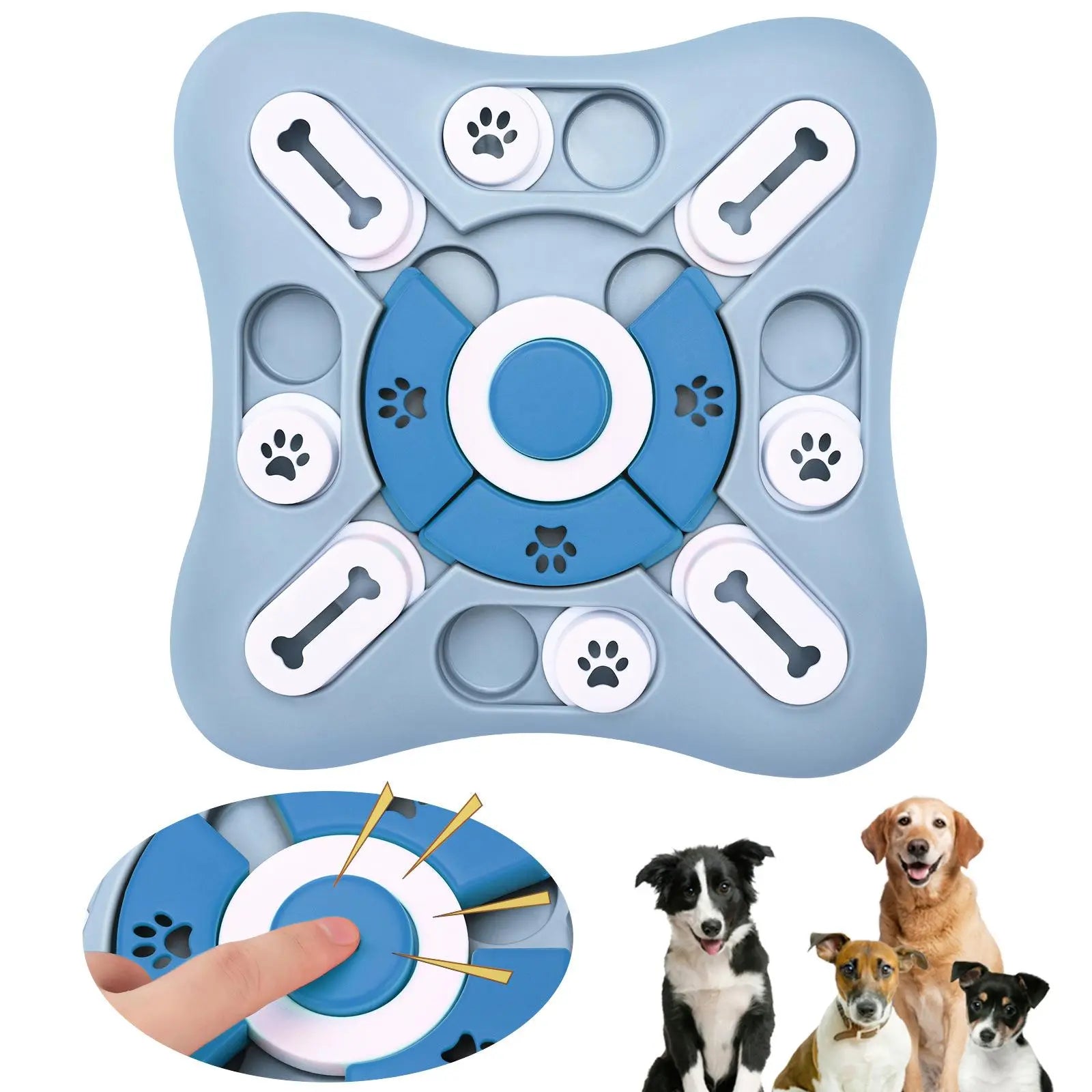 Interactive Dog Slow Feeder Toy: Engaging Pet Puzzle for Healthy Eating  petlums.com   