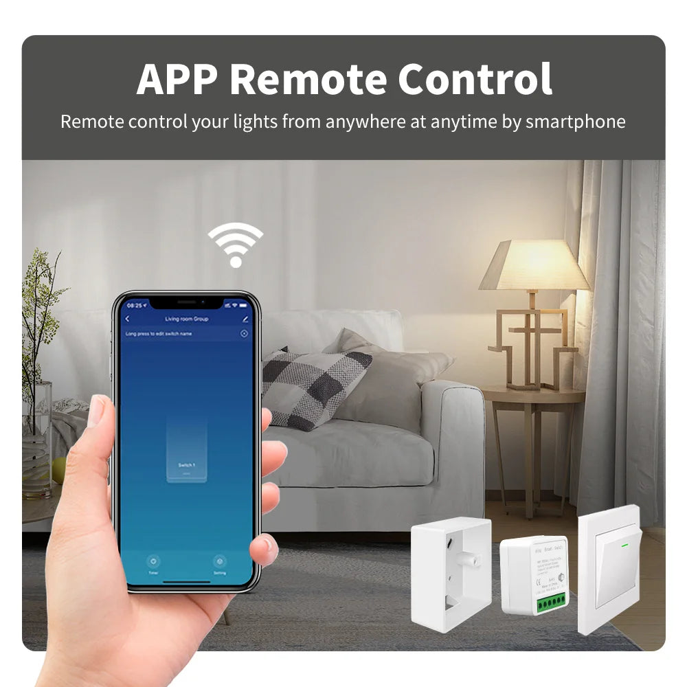 Mini Smart Home Wifi Switch Module for Alexa Google Voice Control  petlums.com   