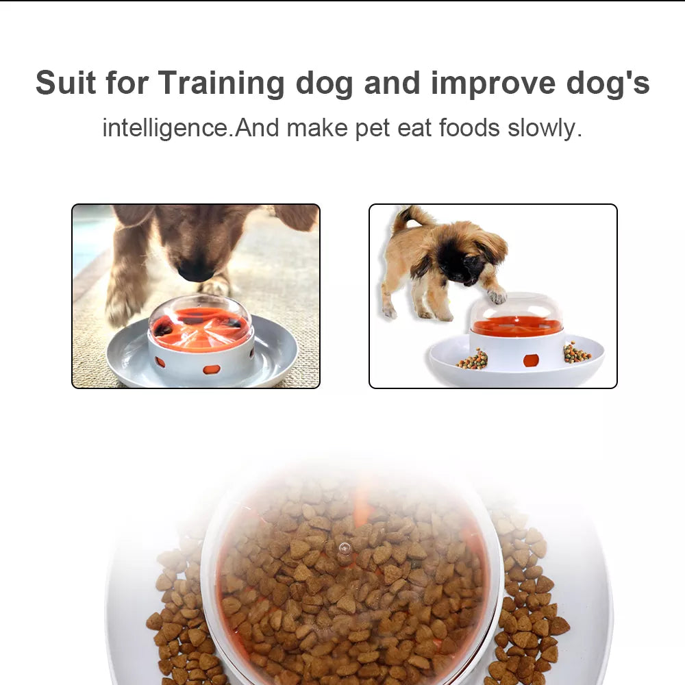 Pet UFO Interactive Puzzle Slow Feeding Food Toy for Dog Cat  petlums.com   