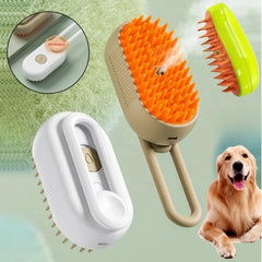 Cat Dog Electric Spray Grooming Comb with Steam Brush